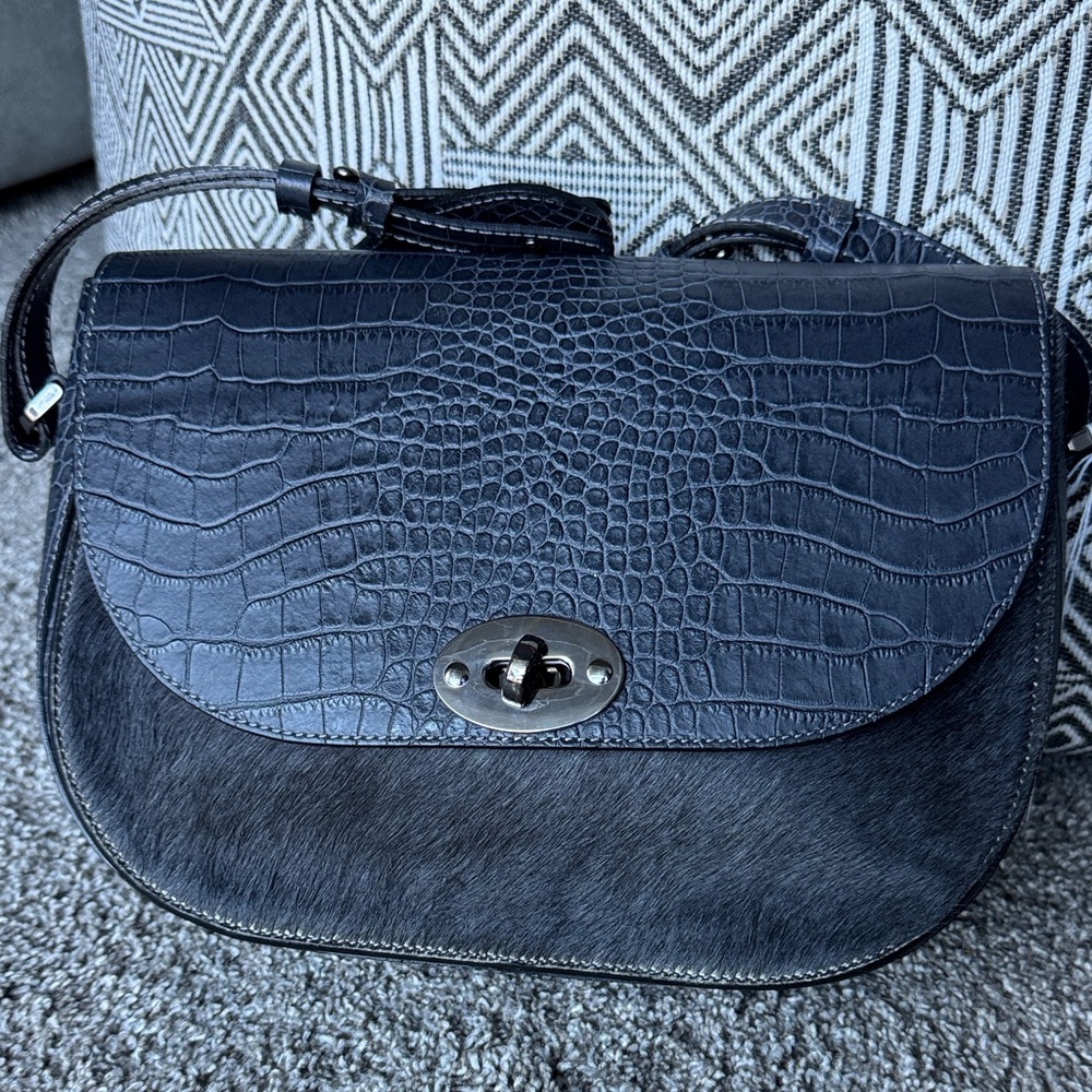 Vintage Vittoria Napoli Genuine Leather Saddle Bag